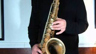 Buescher 400 Tophat amp Cane Tenor Sax [upl. by Longo660]