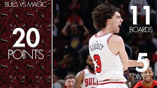 Josh Giddey 20 PTS doing everything for Chicago vs the Magic  October 30 2024 [upl. by Avevoneg805]