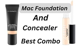 Mac Pro Longwear Waterproof Foundation amp Studio Fix Concealer Review [upl. by David9]