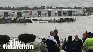 Intense rainfall brings flash flooding to southeast Queensland [upl. by Nesnah]