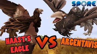 Haasts Eagle vs Argentavis  Cenozoic Era Battle S1E7  SPORE [upl. by Sew]