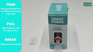 How to setup your Happi Planet Laundry Detergent Super Saver Pack [upl. by Vittoria979]