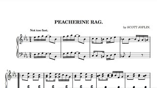 Peacherine Rag Scott Joplin 1901  played by Victor Beck [upl. by Lah]