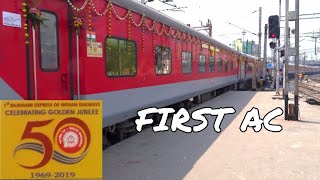 Howrah Rajdhani 50th Bday Full Journey Coverage in AC First Class [upl. by Salome]