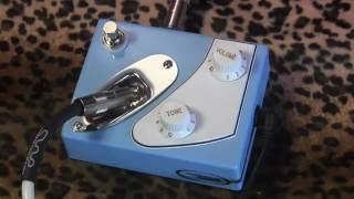 Mcpherson Deluxe Strat Boost pedal demo 20db Booster with Tone Control [upl. by Dnomad]