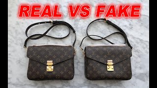 Real vs Fake LV Monogram Pochette Metis Bag From Suplook [upl. by Lig]