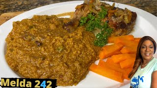 BAHAMIAN PIGEON PEAS N GRITS Great Recipe [upl. by Emia142]