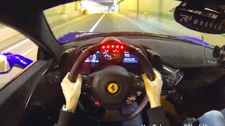 Insane POV Ferrari 458 Speciale w Straight Pipes and R3 Wheels [upl. by Idolem]