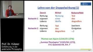 Praktische Philosophie 6a Zwecke Mittel Nebeneffekte  Das Prinzip der Doppelwirkung 1 [upl. by Aikam374]