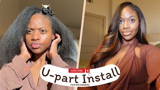 BeginnerFriendly UPart Wig Installation Tutorial for Black Girls  StepbyStep Guide amp Pro Tips [upl. by Ahsyek]