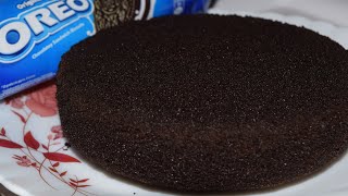 Oreo Biscuit Cake with Egg  Tasty Yummy Oreo Cake with Egg Recipe in Hindi  Oreo Cake in Kadai [upl. by Epuladaug]