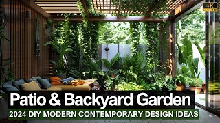 2024 DIY Modern Patio amp Backyard Garden Designs Build Your Dream Outdoor Living Space [upl. by Arahsit423]