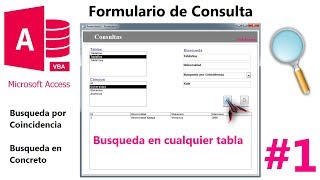 Formulario de Consulta ✠ Buscar en cualquier tabla ✠ Parte 1 [upl. by Anoj]