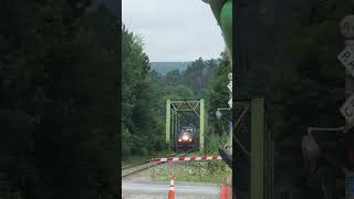 Amtrak Vermonter with 100 train vermont railfaning [upl. by Crescin]