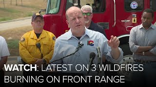 Wildfires update Colorado officials provide the latest on 3 Front Range fires [upl. by Danila138]