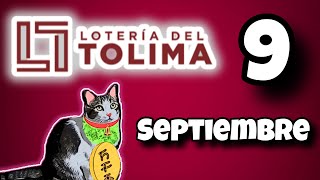 Resultado LOTERIA DEL TOLIMA Lunes 9 de Septiembre de 2024 [upl. by Callean]