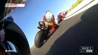 2024 Bennetts British Superbikes RD3 Donington Park  final two laps from onboard [upl. by Eetse]