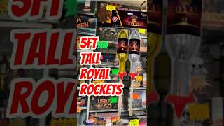 5FT Tall Giant Rockets  Royals By Gemstone Fireworks fireworksuk [upl. by Alla]