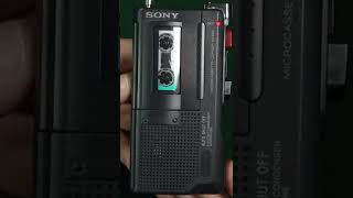 Vintage Voice Over 20 Year Old Cassette Recorder Sony M450 [upl. by Leay800]