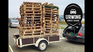 Pallets ophalen voor brandhout [upl. by Chrysler]