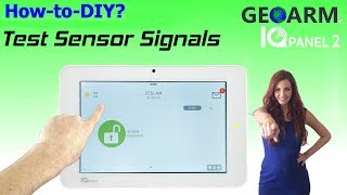 Qolsys IQ Panel 2  How to Test Sensor Signal Strength [upl. by Ennayelhsa]