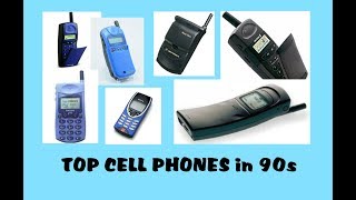 TOP Cell Phones in 90s [upl. by Aronaele]