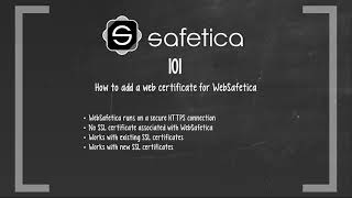 Safetica 101 Episode 12 Adding a Certificate for WebSafetica [upl. by Nitfa169]