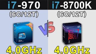 i7970 40GHz vs i78700K  IPC Comparison [upl. by Toms]