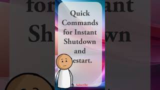 Quick Commands for Instant Shutdown and Restart commandprompt shutdown restart [upl. by Rodriguez]