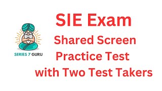 SIE Exam EK Syndicate Explicated Shared Screen Practice Test [upl. by Dnomad]