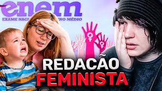 SOBRE O ENEM LACRADOR E SUA REDAÇÃO FEMINISTA [upl. by Enneicul]