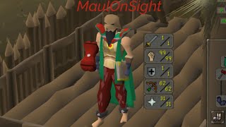 Dragon WarHammer 1Attack99Strength Pure Pking58Combat MaulOnSight OSRS P2P PKING [upl. by Christan68]