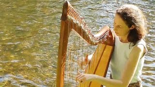 Celtic Harp Solo – A Trip to the Islands Keltische Harfe lever harp  Nadia Birkenstock [upl. by Alvina699]