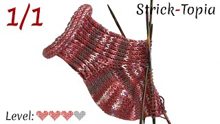 Ferse stricken leicht gemacht  Tutorial [upl. by Ettezel327]