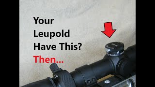 How to Adjust the Leupold VX3HD CDS ZL Elevation Knob [upl. by Nomolos]