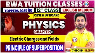 Class 12 Physics Chapter 1  Electric Charges and Fields Principle of Superposition By Manish Sir [upl. by Aseena635]