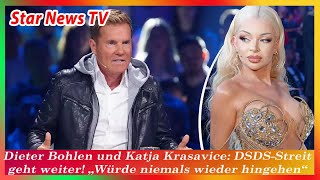 Dieter Bohlen und Katja Krasavice DSDS Streit geht weiter „Würde niemals wieder hingehen“ [upl. by Ursel]