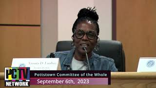 Pottstown Committee of the Whole Sept 6th 2023 [upl. by Heyde]