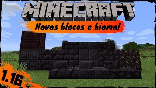 Novos blocos e Bioma deltas de basalto Snapshot 20W15aMinecraft 116 [upl. by Monty527]