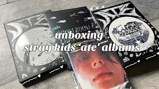 ✩ unboxing stray kids ‘ate’ albums ate limited chk chk boom  accordion ver ✩ [upl. by Mcdermott]