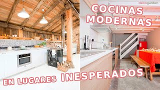 Diseñamos unas COCINAS modernas en 2 SITIOS INCREÍBLES ¡Ver para creer  Decogarden [upl. by Gambell617]