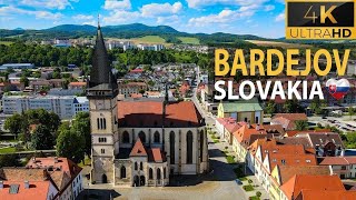 Bardejov 🇸🇰 Slovakia  4K  Bardejów Bardiów Bardyjów Bartfeld Bártfa Bardijov Bardějov [upl. by Whiteley441]