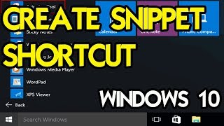 HOW TO USE THE SNIPPING TOOL SHORTCUT  WINDOWS 10 TUTORIAL [upl. by Nit166]