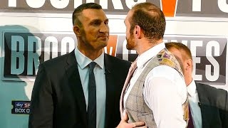 Wladimir Klitschko vs Tyson Fury Face to Face [upl. by Onaicram]