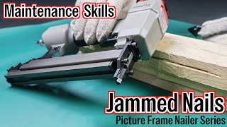 Picture Frame Nailer RepairHow to Fix Nail Jam [upl. by Akelahs]