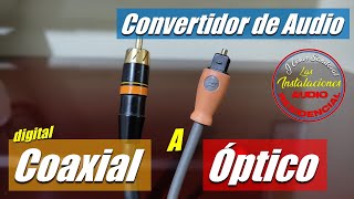 Convertidor de audio digital  Cómo convertir una salida de audio digital SPDIF a Óptico [upl. by Spratt732]