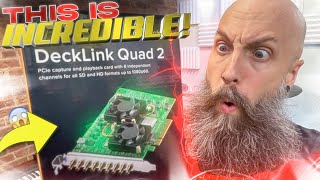 8 input Capture Card DeckLink Quad 2 [upl. by Pennington]