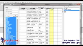 PracticeWeb Quick Start Entering Fee Schedules [upl. by Shandee]