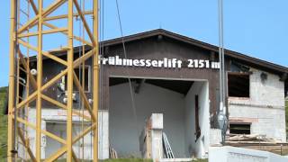 Frühmesserlift Neubau Skilift Skipiste Wildkogel Neukirchen am Großvenediger 14082012 [upl. by Trevar808]