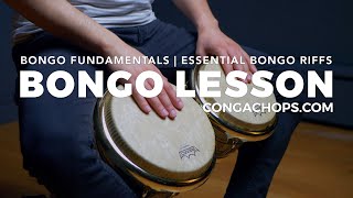 How to Play Bongos  Bongo Lesson  Essential Bongo Riffs  CongaChopscom [upl. by Latsryc122]